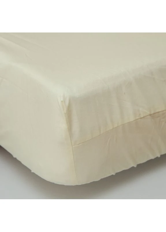 Простыня на резинке Бязь Gold Люкс 160х200х25 см (MS-850003054) Moon&Star Pure Cream (386590766)