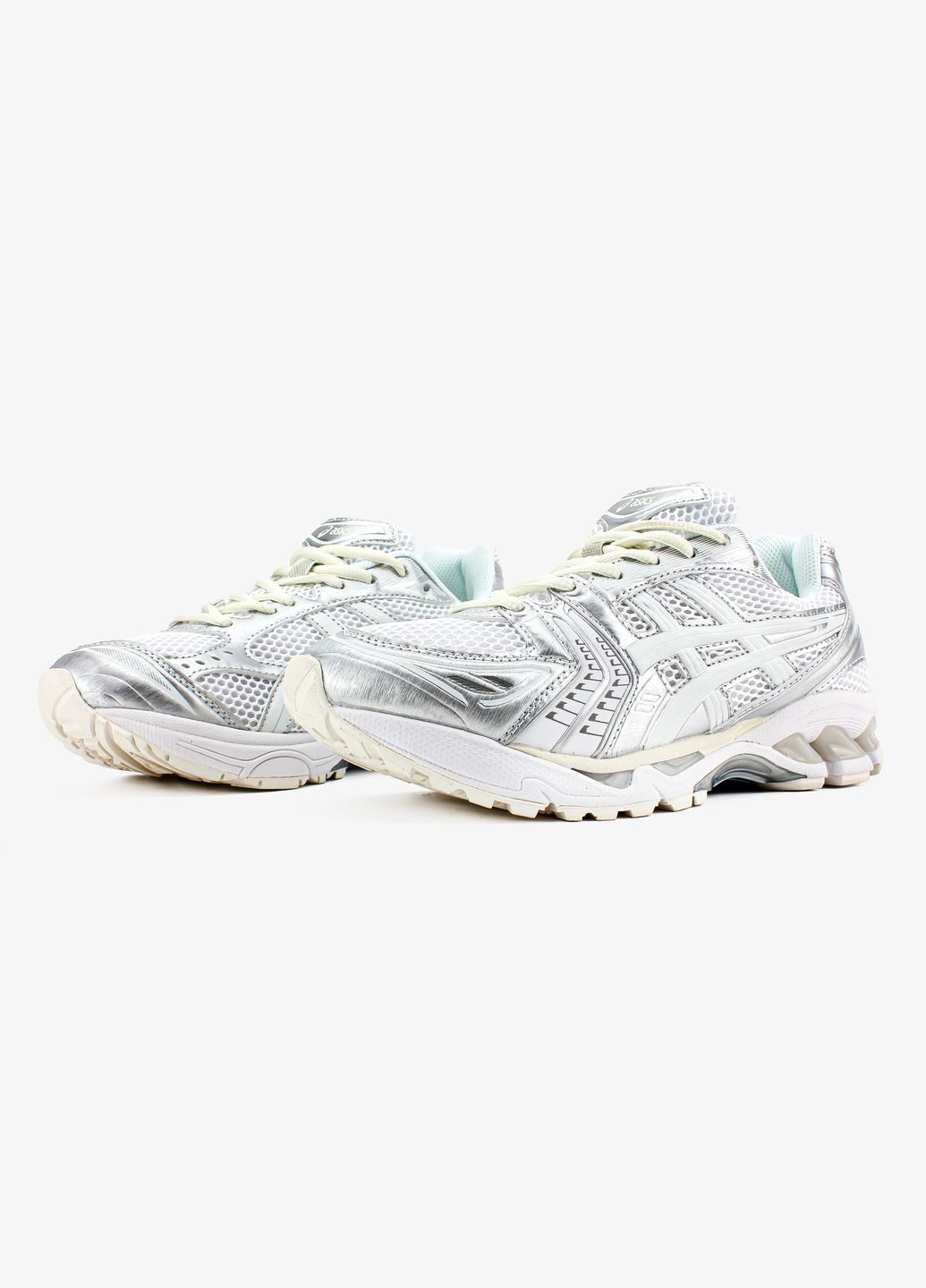 Білі всесезон кросівки чоловічі і жіночі asics gel-kayano 14 white gray | асікс гель-каяно 14 білі сірі No Brand