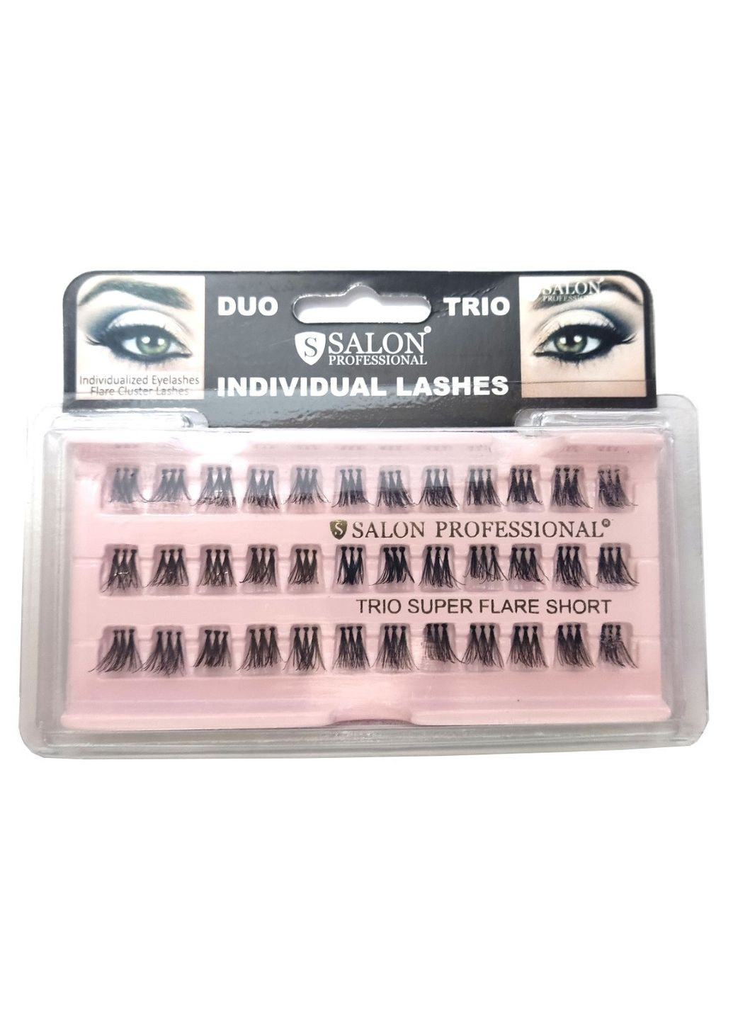 Вії для нарощування пучкові 3 пучка short Salon Professional (306543697)