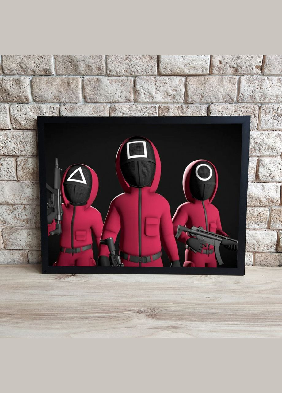 Рамка с постером А3 Игра в кальмара 2-3 No Brand (317334684)