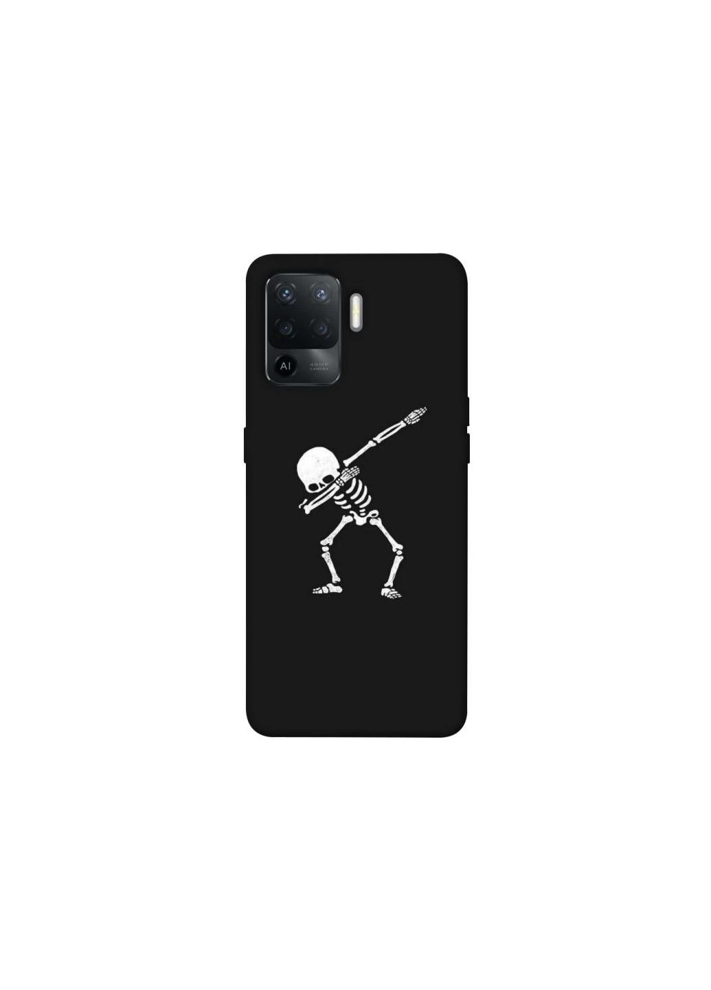 Чохол на Oppo Reno 5 Lite Halloween skeleton Frontalka (361330418)