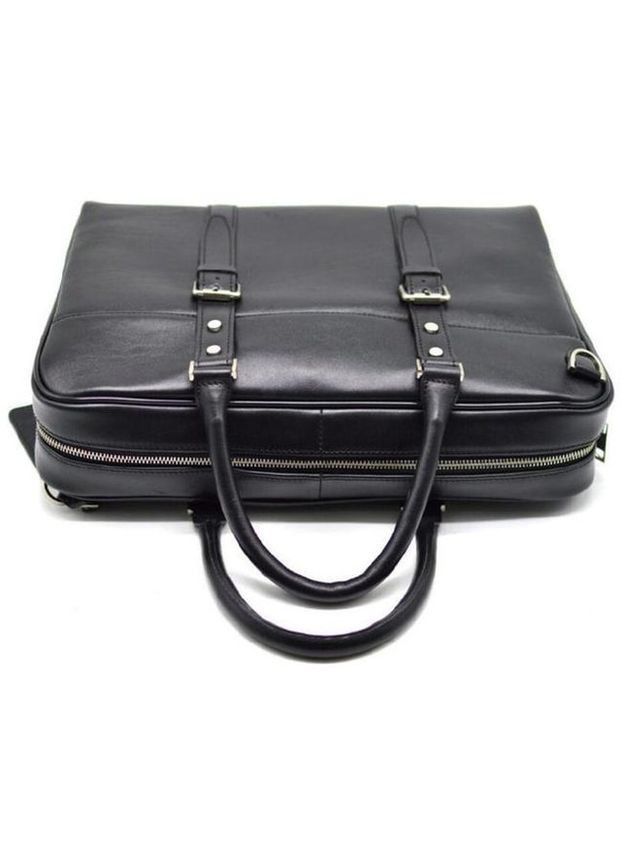 Сумка чоловіча шкіряна портфель в дорогу планшет для документів А4 для телефону Чорний 34246 TARWA (331861740)