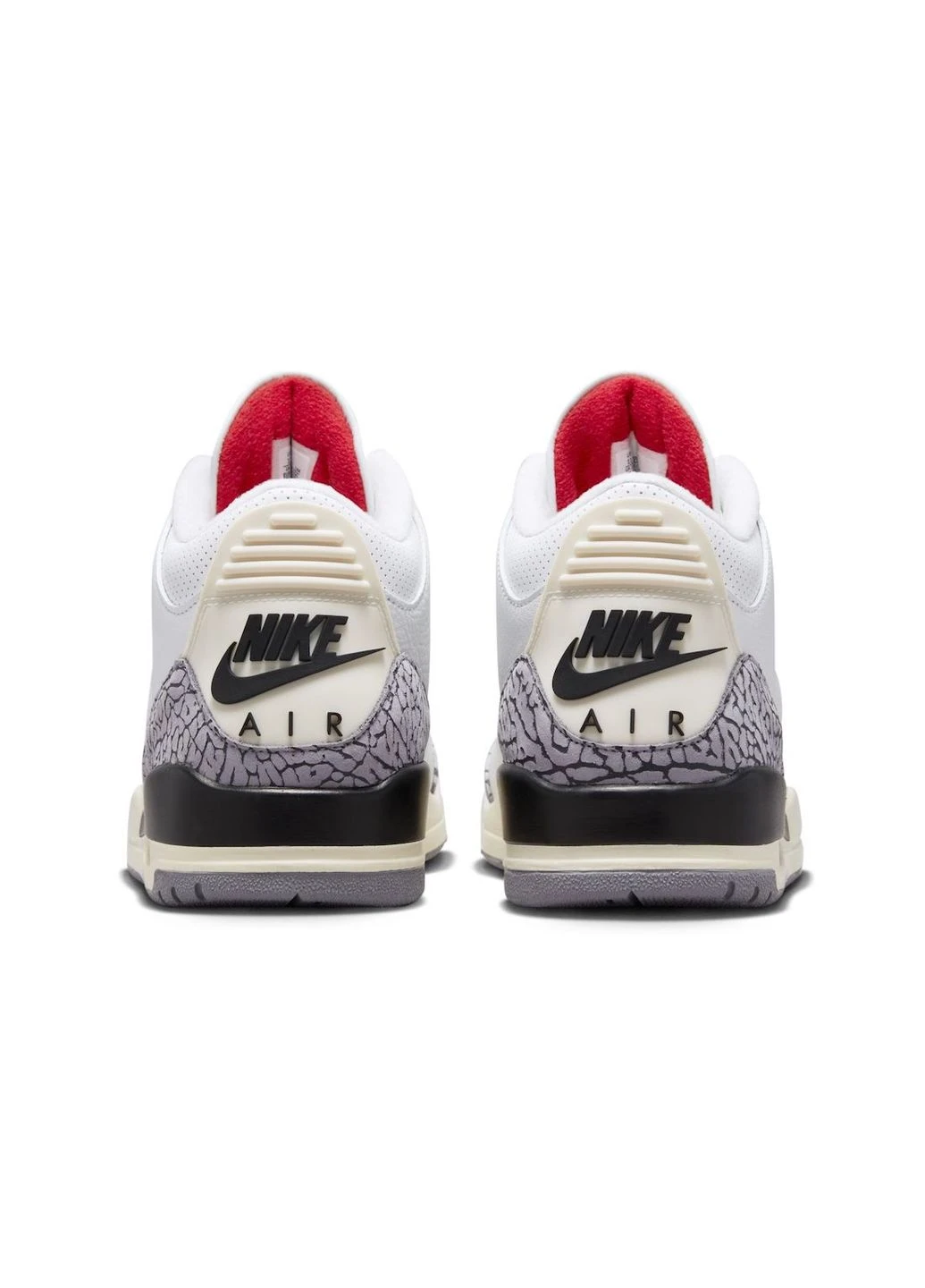 Білі кросівки 3 retro white cement reimagined white dn3707-100 демісезон Air Jordan