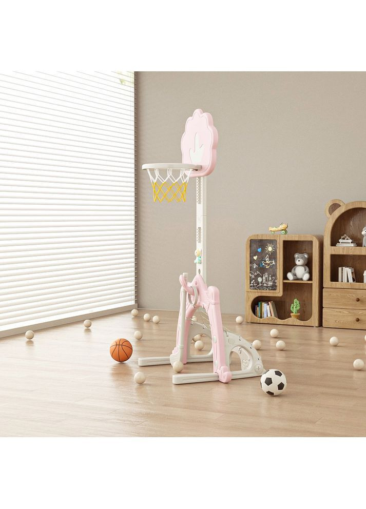 Спортивний ігровий комплекс Forest Castle 3в1 Магічний ліс 48.5х53х150 см Рожевий (NPM-011-01) No Brand (369458238)