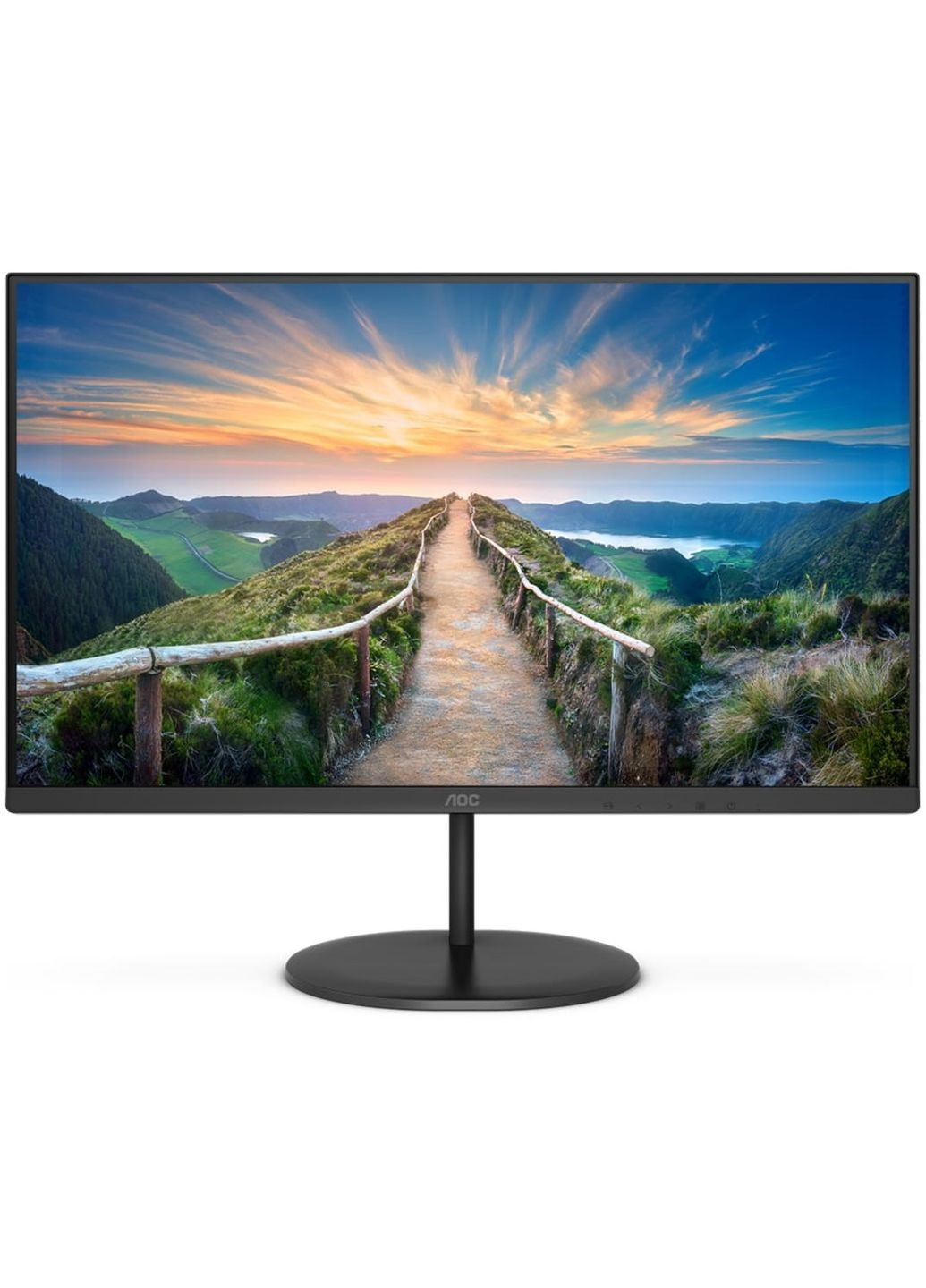 TFT 23.8" Q24V4EA, QHD, IPS, DP, HDMI, колонки, черный AOC (314748785)