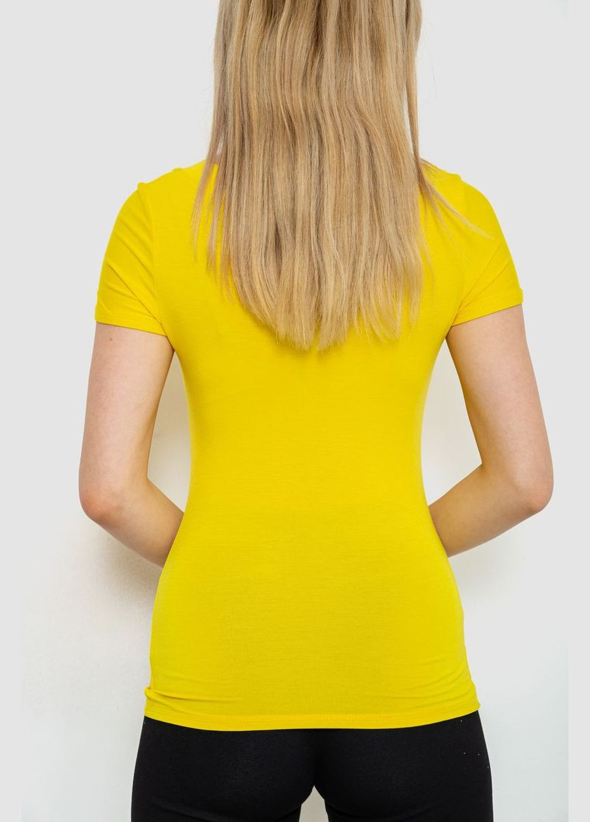 Желтая демисезон футболка-топ женская, цвет розовый, Ager