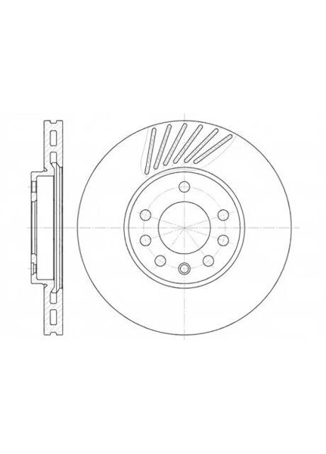 Диск гальмівний OPEL VECTRA B передн. (вир-во ) 6494.10 Remsa (366191615)