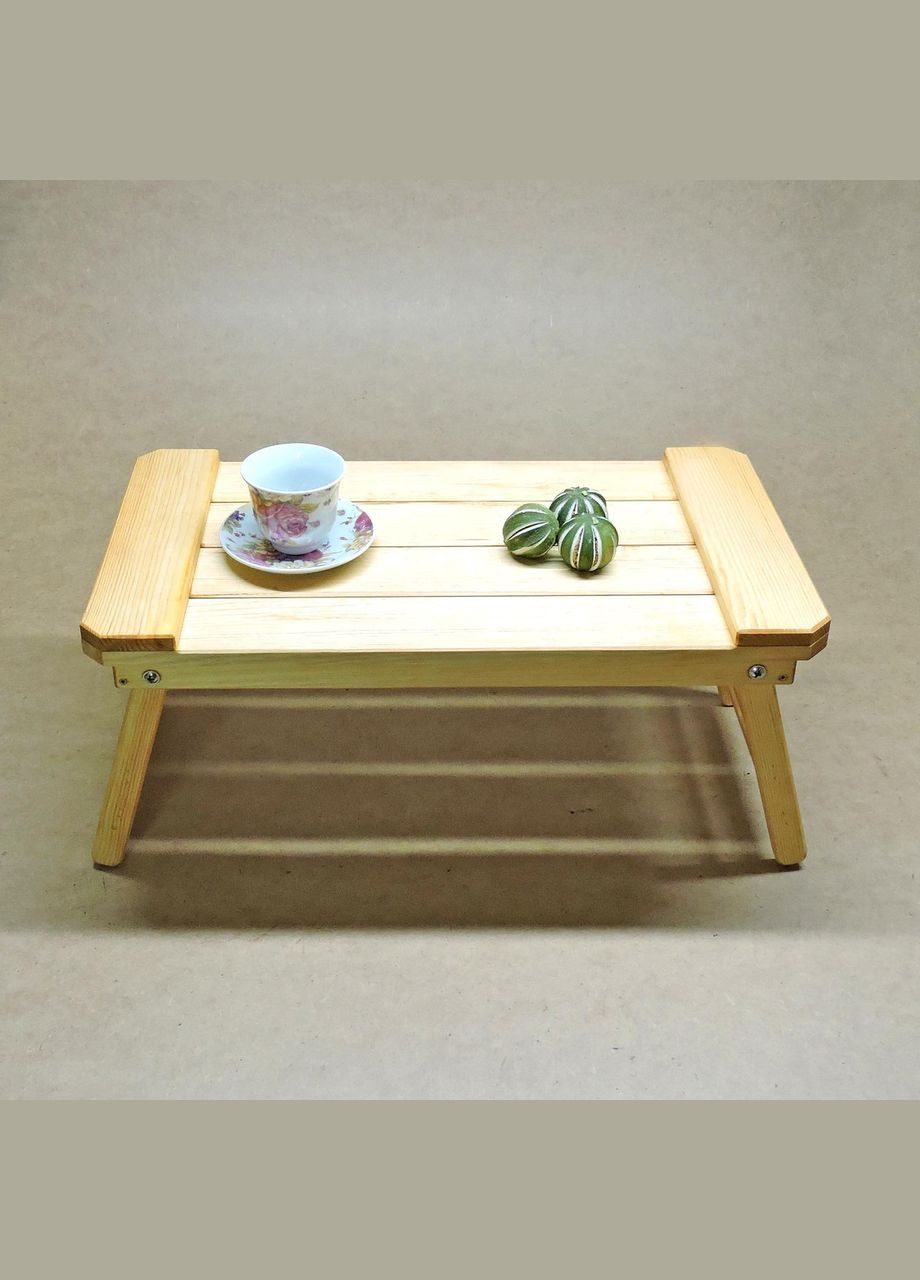 Столик-поднос для завтрака из дерева Огайо карри (СТП-000803) No Brand (327865042)