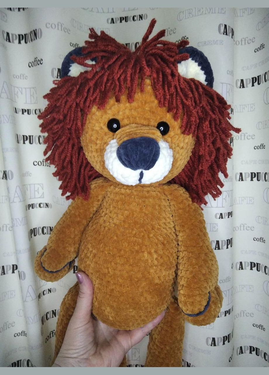 Вязаная игрушка Лев, ручная работа No Brand (304060117)