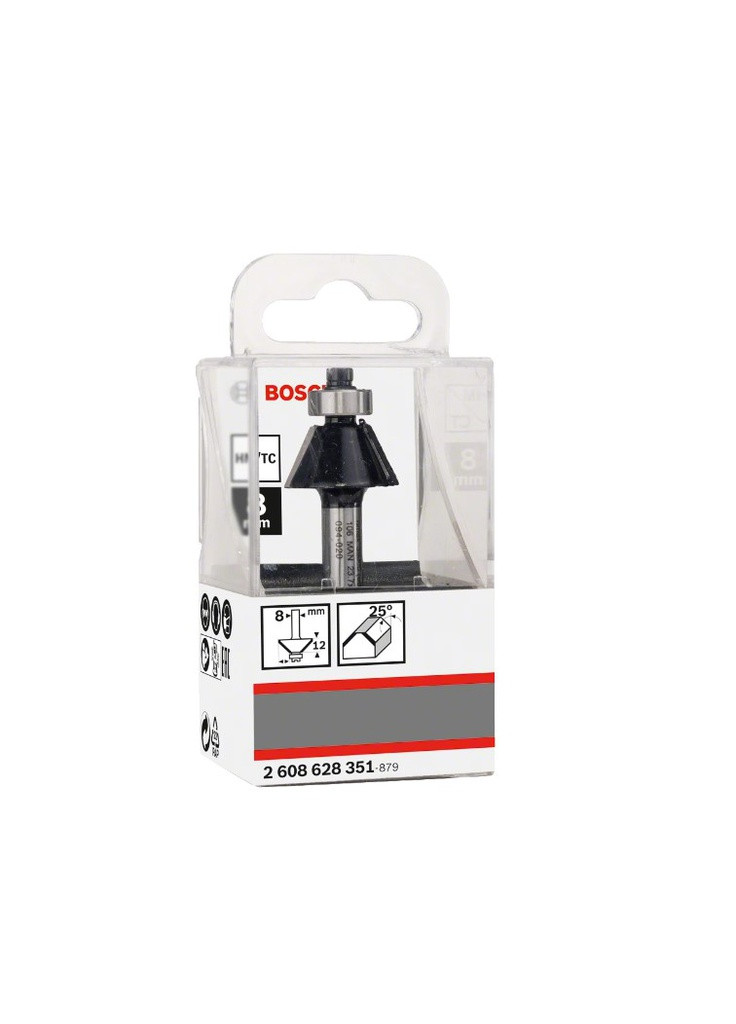 Конічна фреза (23.7х8х54 мм) Standard for Wood кінцева (21791) Bosch (295043697)