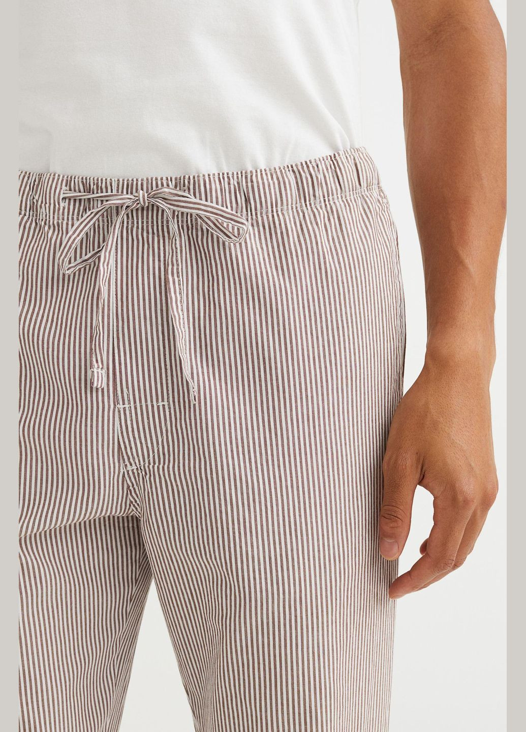 Белые домашние брюки H&M