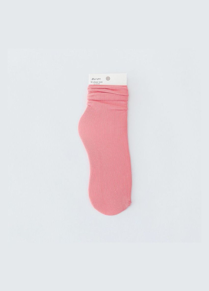 Високі шкарпетки в рубчик Lono шс0001пш red (290147786)
