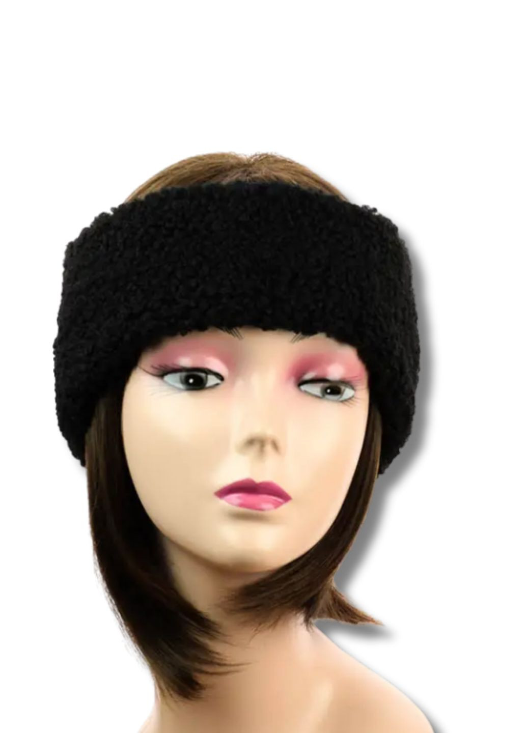 Зимняя повязка на голову - Барашек No Brand Жіноча пов'язка (362697755)