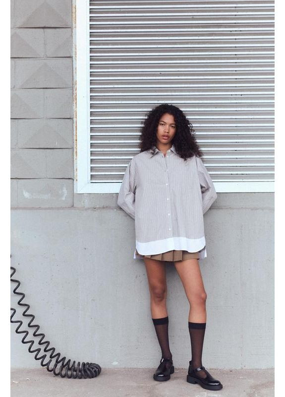 Серая рубашка Zara