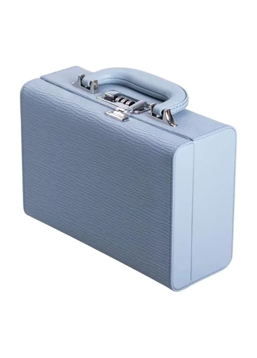 Скринька для прикрас з еко шкіри 2 яруси з кодовим замком органайзер для ювелірних виробів HP-5-24BL Yiwu (353504028)