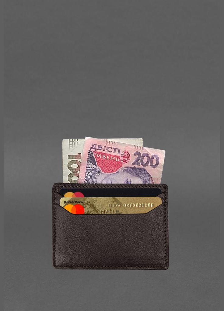 Кожаный кард-кейс (кошелек) 10.0, коричневый (A-031895) BlankNote (340462083)