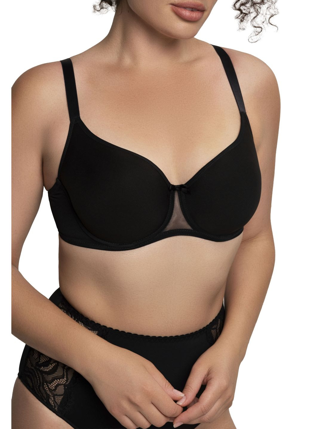 Чорний бюст. spacer gl 103007 р. 75c, натуральний Glora