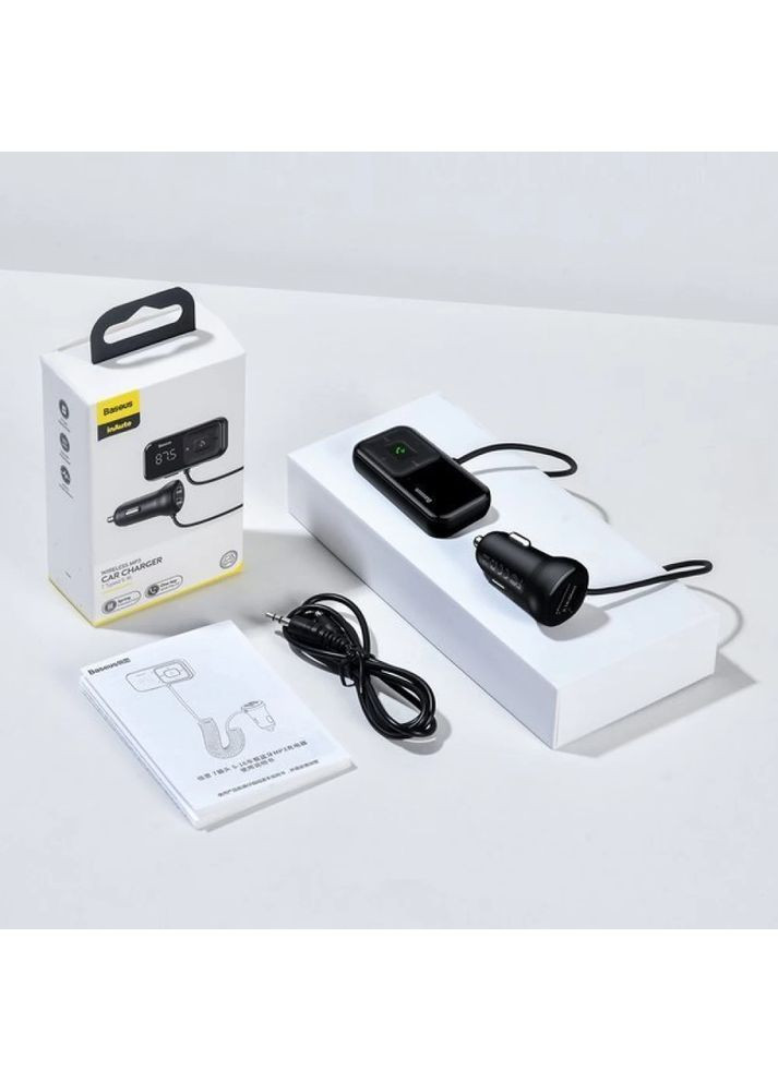 АЗП з FM-модулятором Car Bluetooth MP3 Player (CCMT000201) Baseus T Shaped S-16 (372684250)