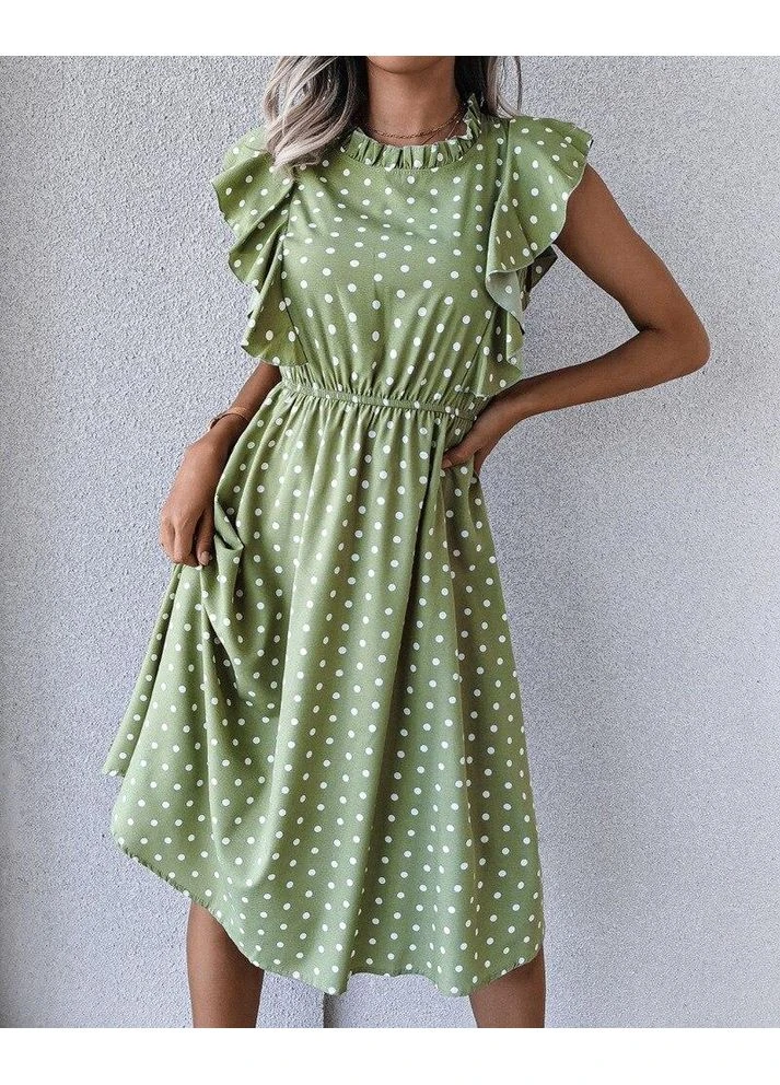 Оливкова кежуал сукня Fashion Girl
