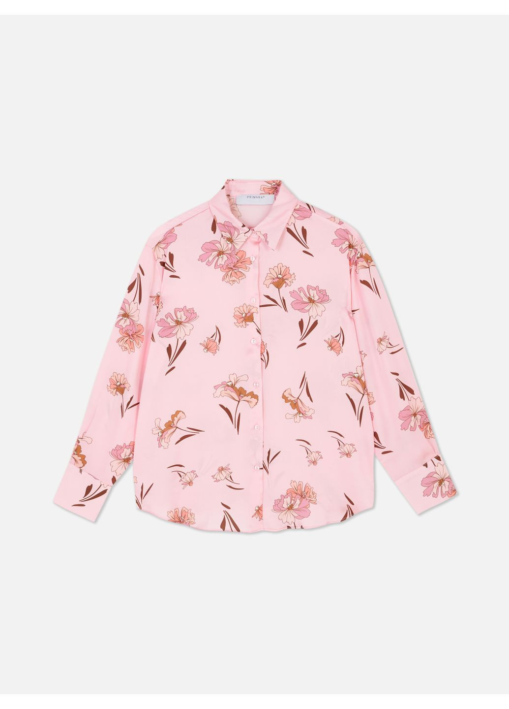 Рожева блуза демісезон,рожевий в візерунки, Primark