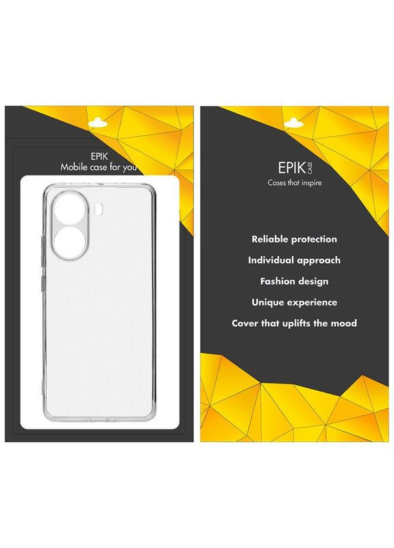 Чохол TPU Epic Transparent 1,5 mm Full Camera для Xiaomi Poco X7 Pro Прозорий Epik (372845833)