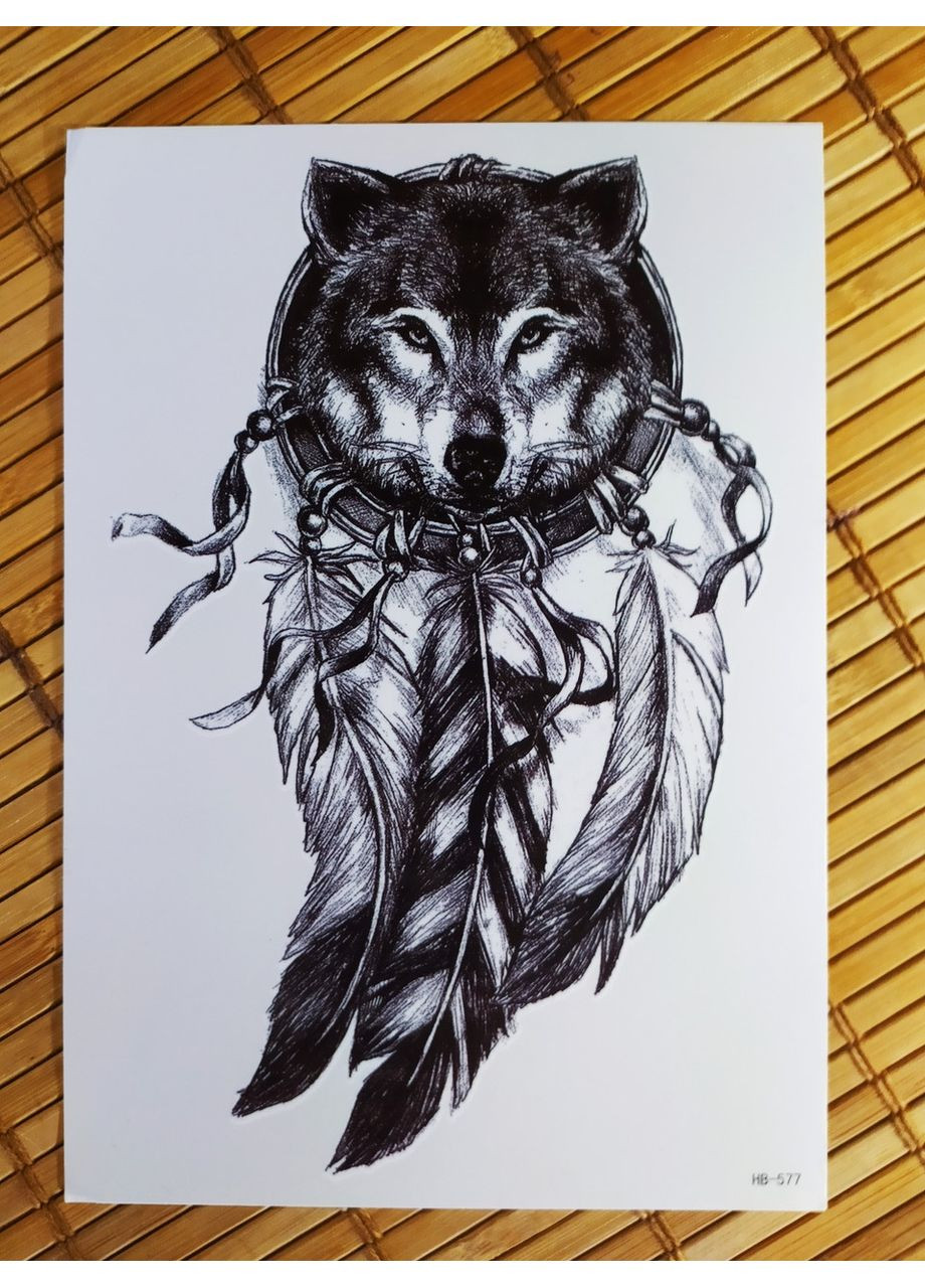 Тимчасове тату Вовк HB577 Tattoo (367623525)