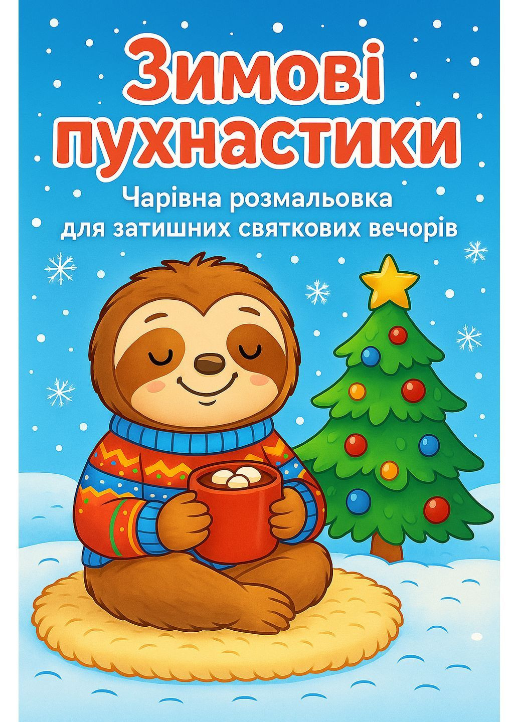 Раскраска детская Зимние пушистики (4075) No Brand (369622359)