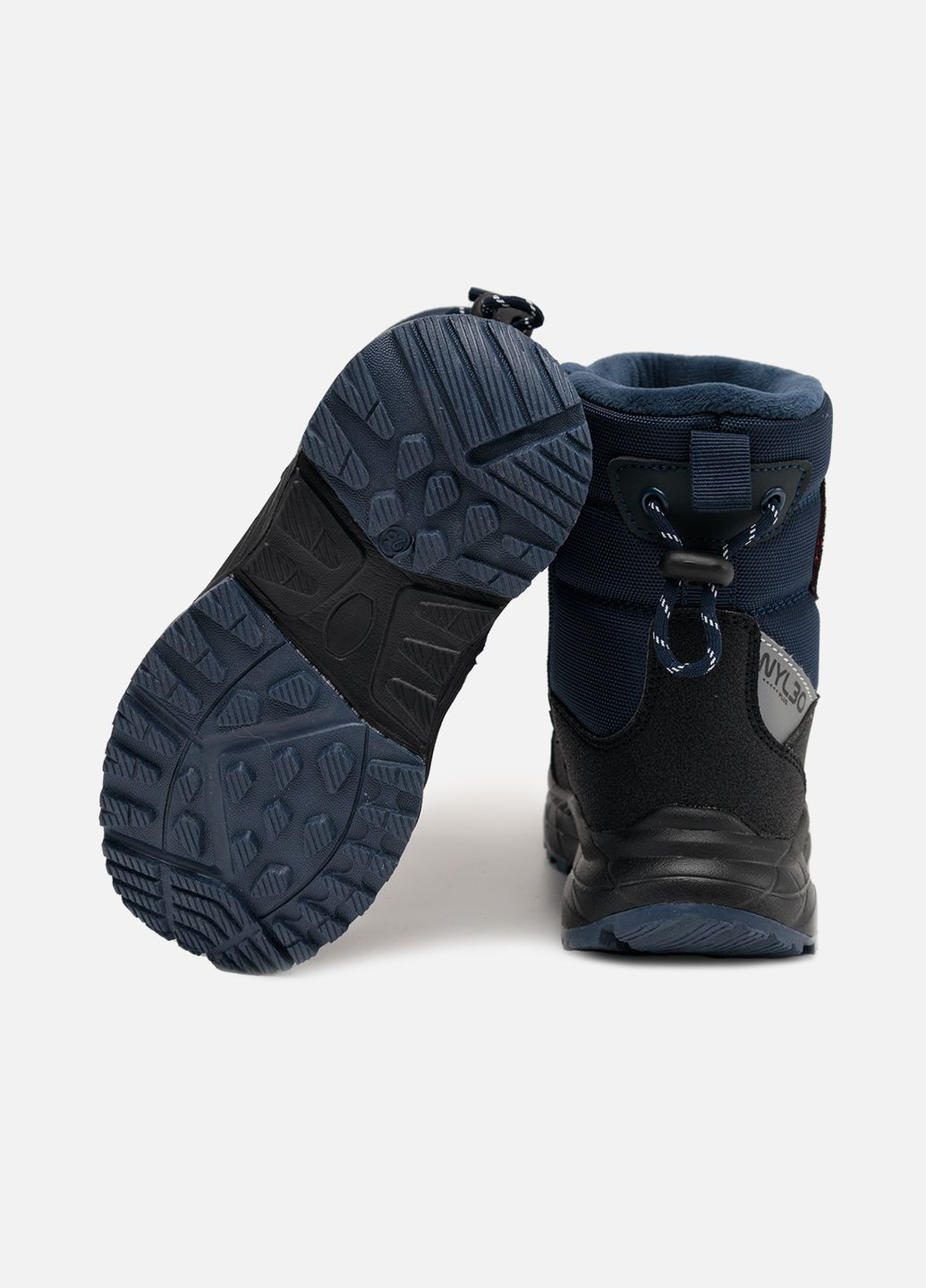 Темно-синие зимние дутики для мальчика цвет темно-синий cb-00256197 No Brand