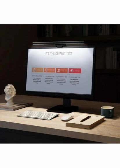 Светодиодная подвесная USB LED-лампа для монитора Скринбар Десктоп Black (B01) Baseus (282847045)