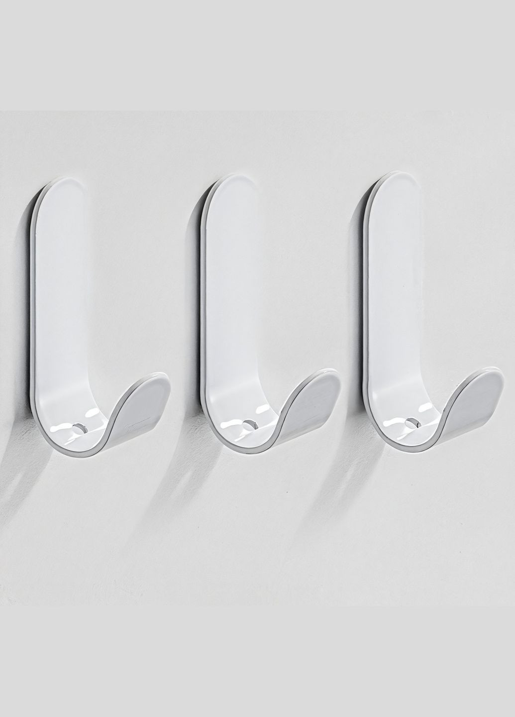 Самоклеючі гачки для ванної та рушників 3шт No Brand (325877057)