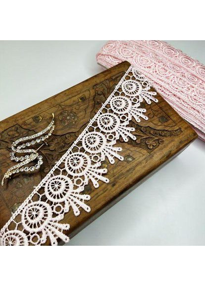 Кружево макраме 5 см (20 м) Цвет розовый деликат (26-H1931-3) Plus-plus (352749813)