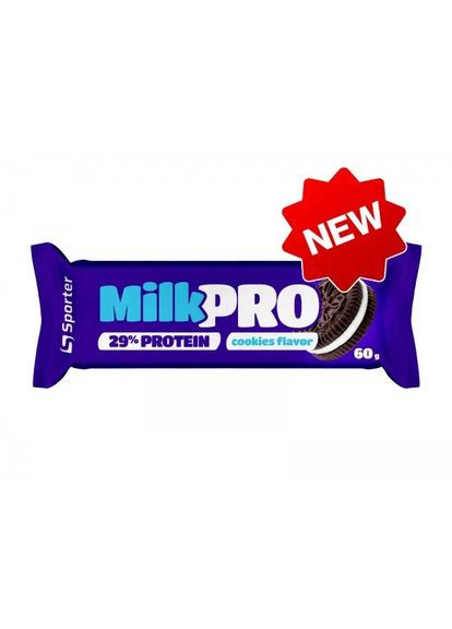 Батончик MILK PRO 29% protein печиво 60 г Sporter (361114582)