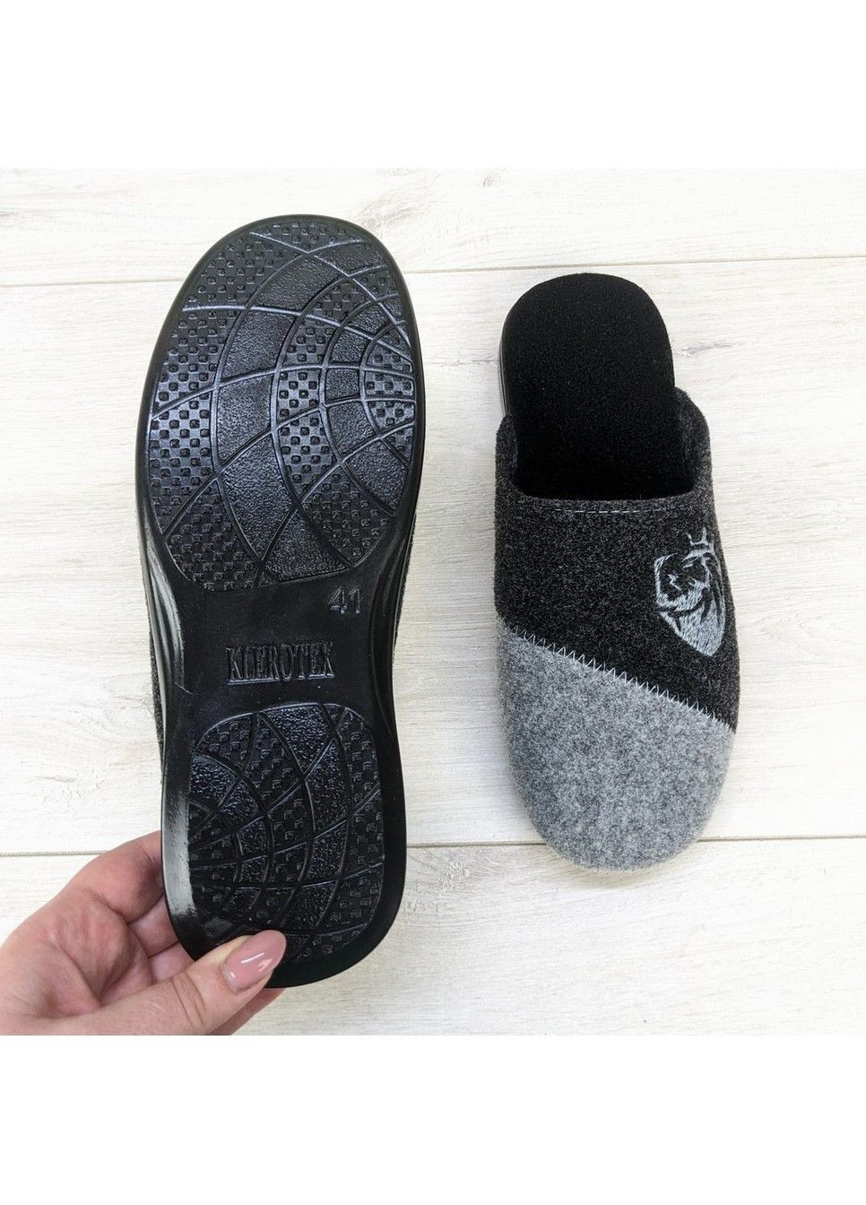 Тапочки чоловічі кімнатні Klerotex фетрові No Brand (299146684)