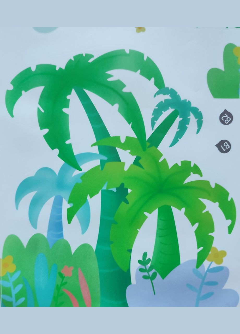 Виниловые наклейки на стену Динозавр и дети (лист 60 х 90 см) Б249-14 BRUP (302319121)