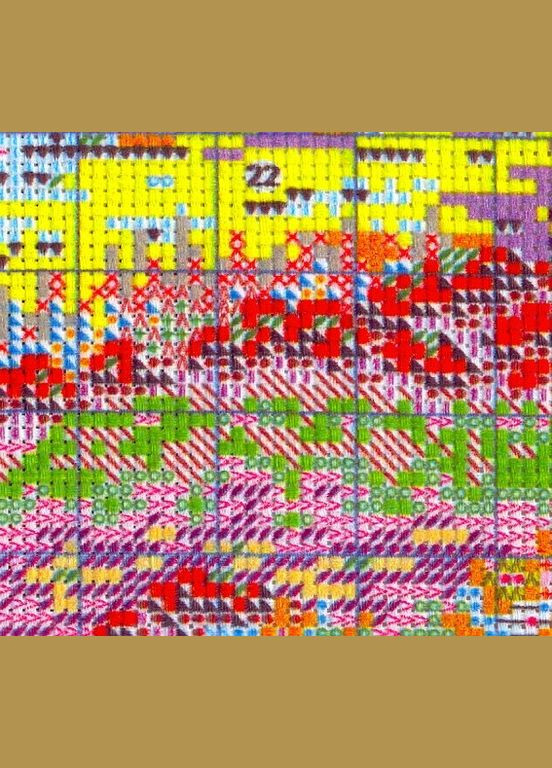 Набор для вышивания по нанесённой на канву схеме "Spring". AIDA 14CT printed 55*38 см Joy Sunday (313614457)