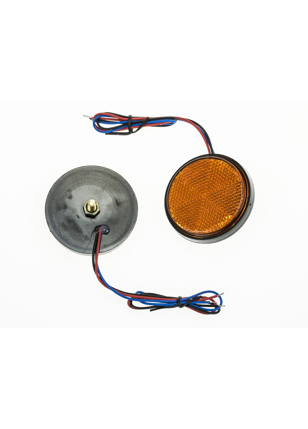 Желтые LED отражатели, светодиодные катафоты, ЛЭД маячки - отражатели/2 шт. ABS (369608776)