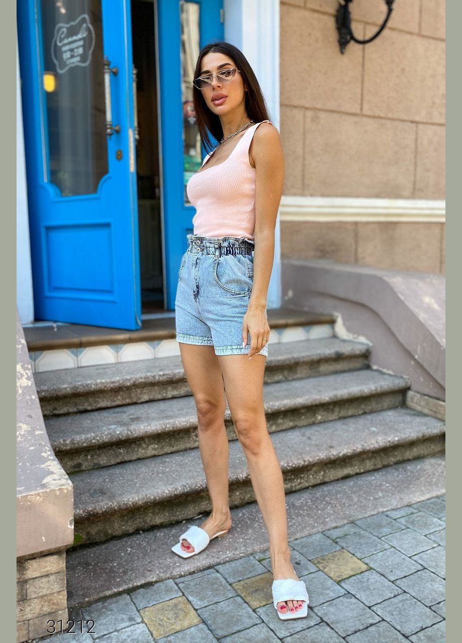 Майка в рубчик с квадратным вырезом Liton — 303775655