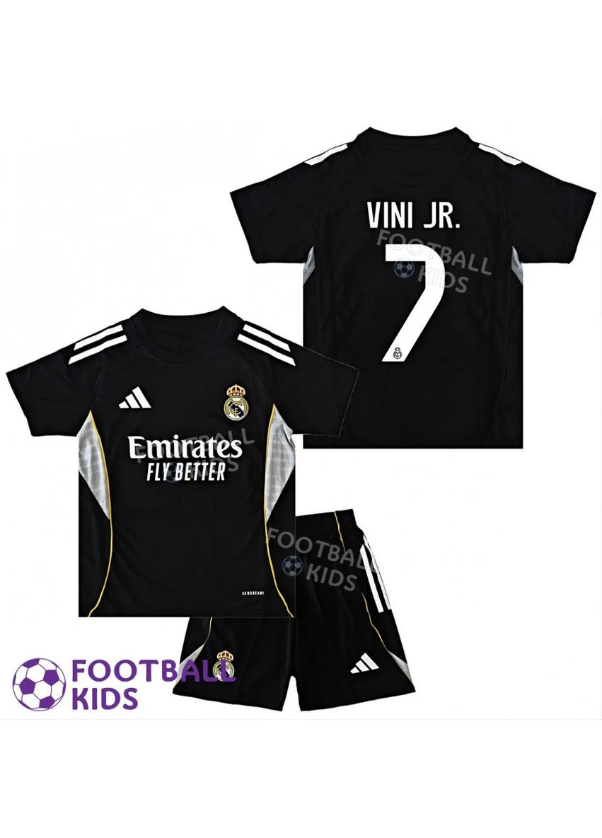 Футбольна форма для дітей VINI JR. 7 Реал Мадрид 2025-2026 Training Black (set4415-128508) No Brand (361051257)
