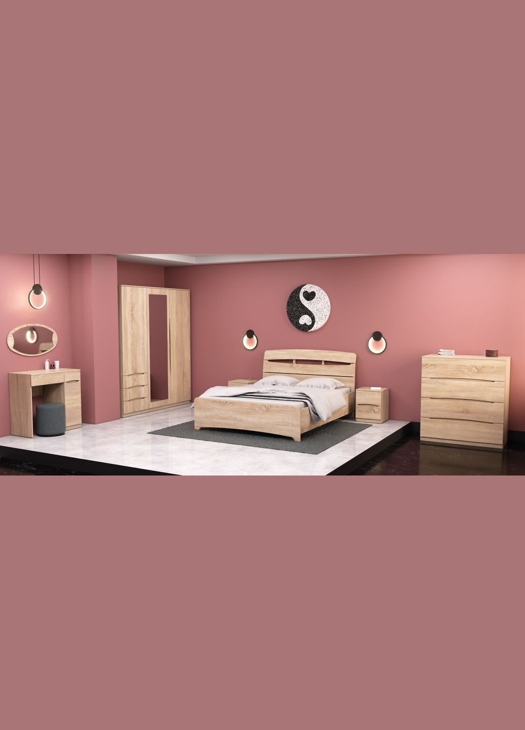 Ліжко Дельта двоспальне 160*210 Континент (316033245)