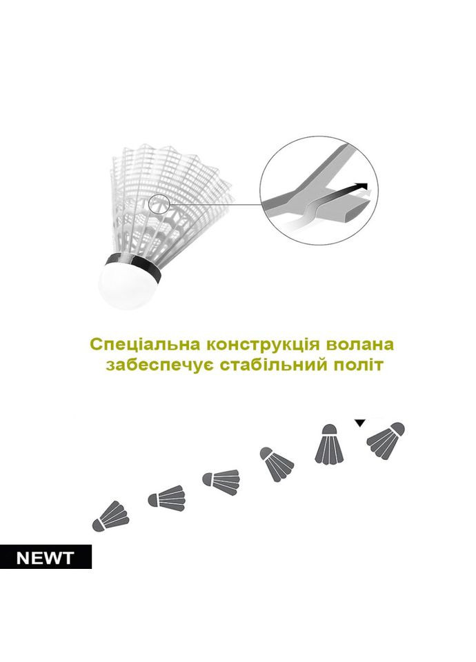 Набір Воланчиків Yonex Mavis 500 NE-MAV-500W білі 6 шт Newt (317268679)