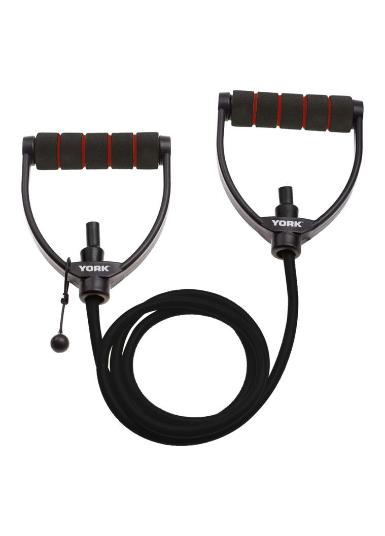 Эспандер трубчатый с ручками York 17- 20кг, черный York Fitness (361951679)