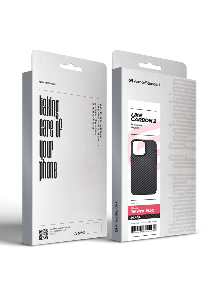 Чехол для мобильного телефона LikeCarbon2 MagCase для Apple iPhone 16 Pro Max Black (ARM83808) ArmorStandart (361852570)