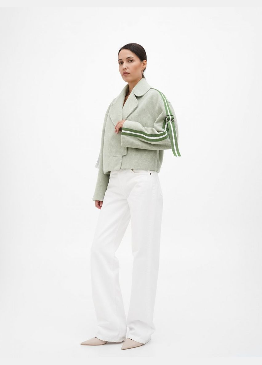 Бомбер світло-зелений з лампасами a LOT (317041541)