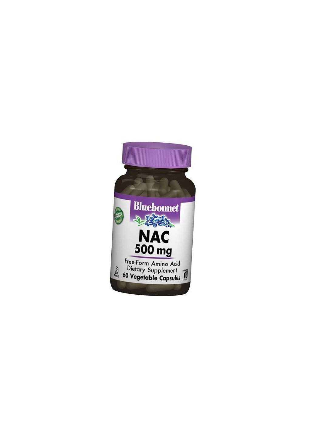 Ацетил Цистеїн вільної форми, NAC 500, 60вегкапс (70393001) Bluebonnet Nutrition (322723660)
