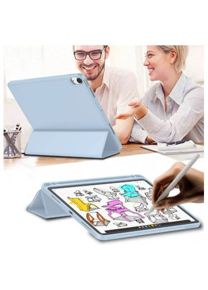 Чехол для планшета Tri Fold Hard TPU Apple iPad Air (4/5) 2020/2022 10.9" Light Blue (711108) BeCover Tri Fold Hard TPU Apple iPad Air (4/5) 2020/2022 1 (366693797)