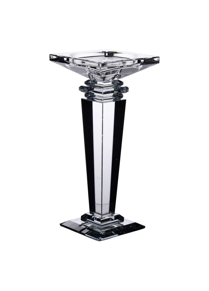 Підсвічник скляний на високій ніжці 9.5×9.5×22.5 см декоративний прозорий HP-4-53M Yiwu (369142941)