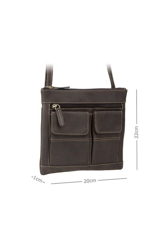 Женская кожаная сумка 18608/A Slim Bag Oil Brown (18608 OIL BRN) Visconti (322200291)