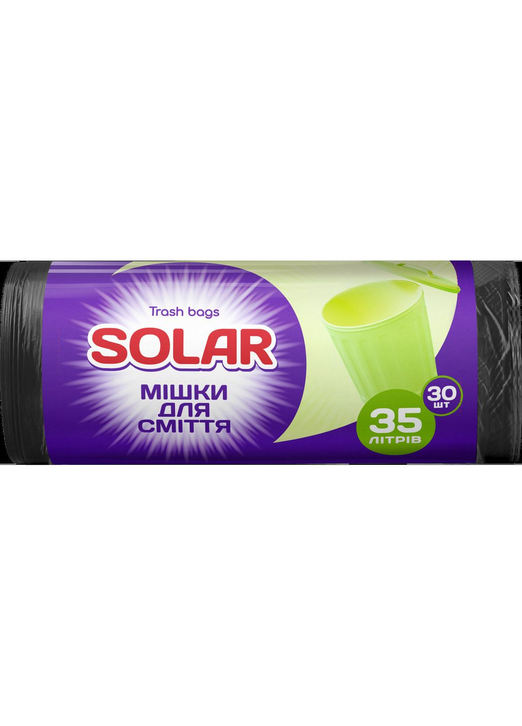 Мешки для мусора 35 л, 30 шт. Solar 4820269930032 (328401805)