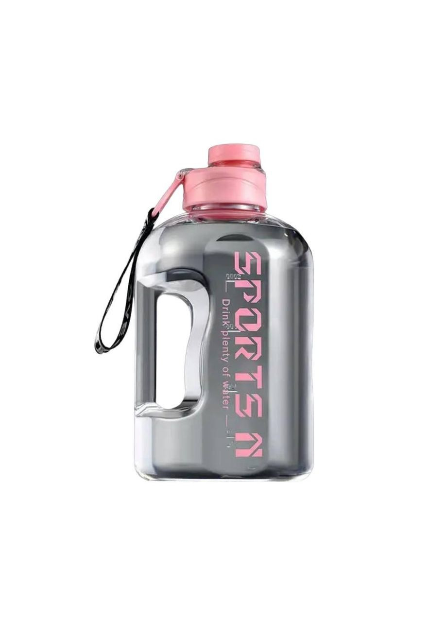 Рожева спортивна пляшка для води 1650мл. No Brand (270830191)