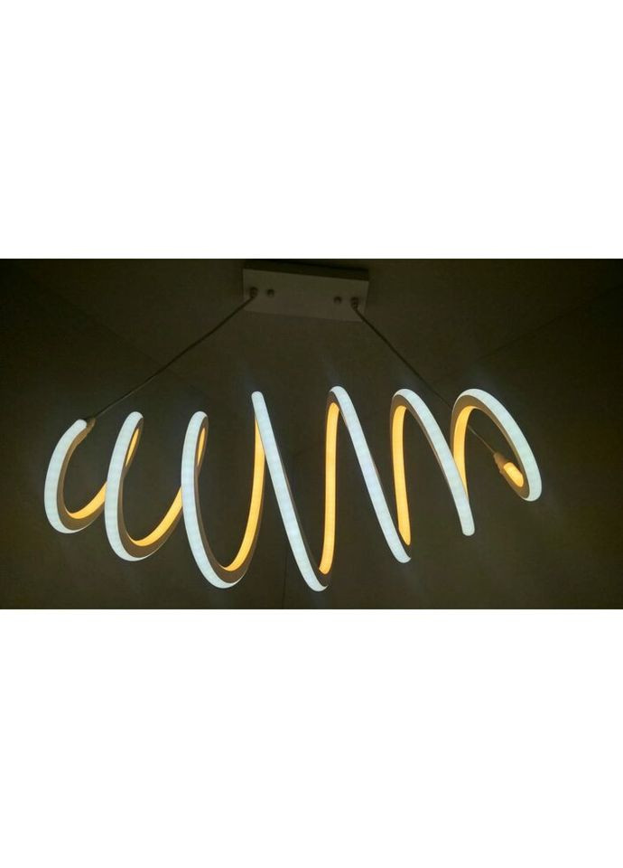 Люстра светодиодная подвесная LED светильник для квартиры на потолок лэд 25563 Белый 40-150х27х60 см. Sunnysky (335974899)